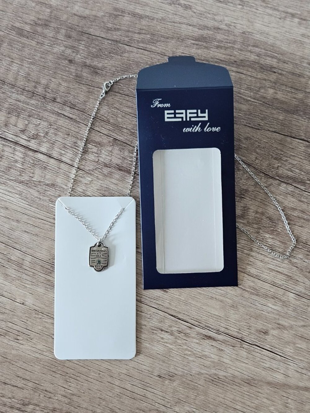 [NIB] Effy Shopping At Sea Charm On Silver Tone Necklace - Picture 5 of 5